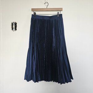 Midi A Line Pleated Skirt
